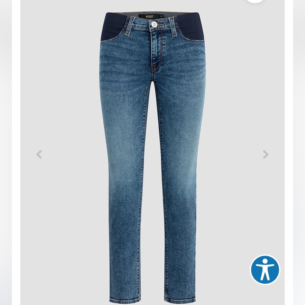 Nico HUDSON Maternity Straight leg Ankle Jean UNDER the belly 30 denim